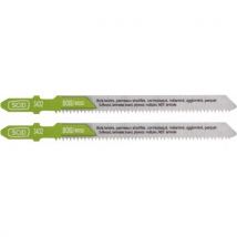 Lot 2 Lame Scie Sauteuse Bois 12 Tpi 100 Mm Accroche En T Coupe Droite Scid - Bricoman