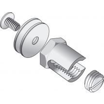 Borne Laiton - Pour Chemin De Cable - 6 X 35 - Tôle - Cablofil 585367 - Bricoman