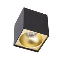 Xanlite - Plafonnier Gu10 50w 2700k Carré Large Noir Et Or - Pl50clno - Bricoman