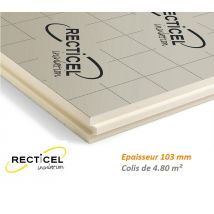 Eurotoit M 103 Mm Colis De 4.80 M² R4.65 Panneau Polyuréthane 1200x1000 Mm Pour Le Toit De Marque Recticel - Bricoman