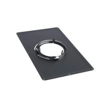Plaque De Propreté Inox 300x500 Mm Émail Noir Mat Ø 153 - Bricoman