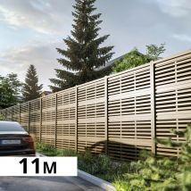 Mur Anti-bruit Bois 10,97x2,4m Silenzo Absorb - Clôture Réduction Sonore - Palissade - Bricoman