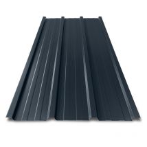 Tôle Bac Acier 0.50 Mm Prélaquée Multiusage Elda | 2100 X 840 Mm - 1.76 M² Gris Anthracite | Ral 7016 - Bricoman