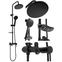 Kit De Douche Rea Luis Black 45x21x100cm - Bricoman