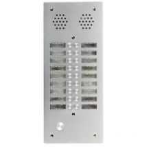 Plaque De Rue Anti-vandale 18 Boutons Urmet - Série 655 - 2 Rangées - Ip53 - Aluminium - Bricoman