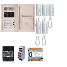 Aiphone - Pack Gt Interphone Audio Avec 5 Postes Programmés - Gtba5e - Bricoman