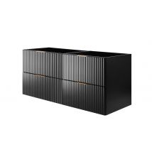 Meuble Suspendu Sous Lavabo Flow Noir 120 Cm - Bricoman