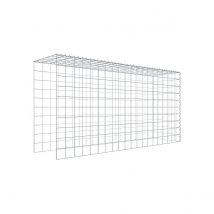 Gabion À Rallonger Et À Superposer, 200x100x50cm (lxhxp), Mailles 10 X 10cm, Sans Grille D'Extremité Ni Inférieure - Bricoman
