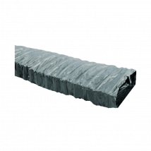 Gaine Souple Rectangulaire Plat En Pvc Renforcé Classement M1 Longueur 6 Mètres - Lxh (mm): 90 X 45 - Bricoman