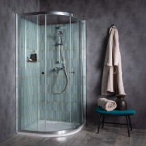 Jacob Delafon Paroi De Douche Quart De Rond Coulissant Serenity Chromé 90 Cm - Bricoman