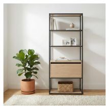 Portant Vêtements Bois Et Métal Oslo Gris L80 X H184,5 Cm - Bricoman