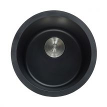 Évier Rond 420 Mm - Granit Noir - Ebène - Bricoman