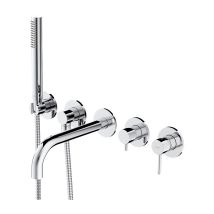 Mitigeur De Douche Et De Baignoire À Encastrer - 5 Sorties - Y - Chrome - Bricoman