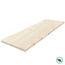 Tablette Sapin Massif Lamellé Collé Abouté 800 X 200 X 18 Mm - Pefc 70% - Bricoman