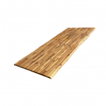 Plateau De Table Acacia Bord Naturel Pré-huilé Teck, L.180 Cm X L.80 Cm, Ep.26 Mm - Bricoman