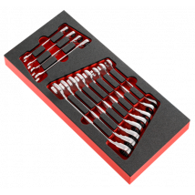 Facom - Module 12 Clés Mixtes À Cliquet Métriques - Plateau Mousse - Modm.467bj12pb - Bricoman