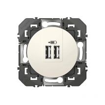 Double Prise Usb Dooxie - Blanc Legrand - Bricoman