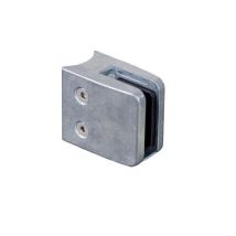 Pince À Verre Carré Pour Tube Ø42,4mm - Hauteur 55mm Longueur 60mm - Zamac Brut - À Visser - Bricoman