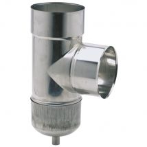 Ten - Te Tubage 90° + Purge Inox 180 - 886180 - Bricoman