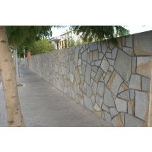 Parement Mural Opus En Quartzite - Argenté Bicolore - Bricoman