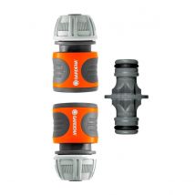 Gardena System - Juego Reparador Rápido Para Mangueras De 1/2" Y 5/8" Anti Uv - Bricoman
