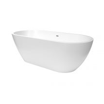 Swiss Aqua Technologies Dua 170 X 75 Cm Baignoire Îlot En Acrylique + Siphon, Sans Pieds, Blanc (satdua1700) - Bricoman
