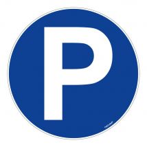 Panneau Parking P - Rigide Ø450mm - 4081038 - Bricoman