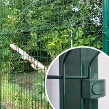 Poteau Carré À Platine Acier Galvanisé Vert 1,73m - Bricoman