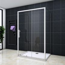Océan Cabine De Douche En Forme U 120x80x80x190cm Une Porte De Douche Coulissante + 2 Parois Latérales - Bricoman