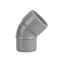 Coude Pvc Mâle Femelle 45° D40 Wavin 3026047 - Bricoman