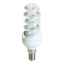 Ampoule Tube Torsade Smd Transparent E14 5w 6500k 480lm - Bricoman