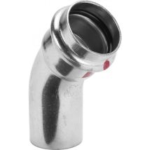 Coude Électrozingué 45° Mf Diamètre 18 À Sertir 558345 - Viega Sarl - Bricoman