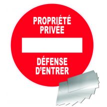 Panneau Propriété Privée Défense D'Entrer - Alu Ø300mm - 4010960 - Bricoman