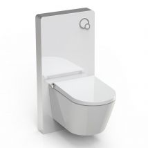 Bernstein - Toilettes Japonais Céramique, Wc Lavant Japonais Avec Module Blanc (100,4x48,3x10,8cm) - Wc 38,4x59,3x38cm - Basic 1102 - Bricoman