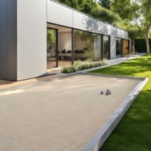 “le Mini” Pack Terrain De Pétanque Beige 12m² (kit De Traverses + Géotextile + Gnt + Sable À Pétanque Beige) - Livraison Premium - Bricoman