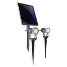 Xanlite - Spot Led Extérieur Solaire, Piquet, Double Tête, 450 Lumens, Ip44 - Pack2pso350 - Bricoman