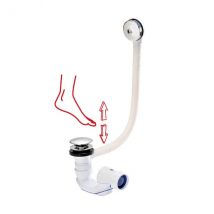 Nicoll Vidage Baignoire Easyclic Commande Au Pied 650mm - Bricoman