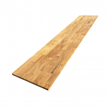 Tablette Teck Massif Abouté, L.200 Cm X L.50 Cm, Ep.18 Mm - Bricoman