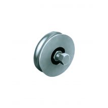 Ferrure Pour Portail Roulant Sur Rail Au Sol 080/25r21 Galet Acier Capacité 200 Kg 2 - Tecnomat