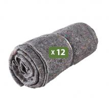 Pack And Move - Lot 12 Couvertures De Protection Pour Déménagement Et Stockage - 1,5 X 2 M - Épaisse Et Résistante - Protection Meubles - Bricoman