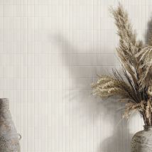 Carrelage Incision Serena White 20x20cm Imitation Zellige - Bricoman