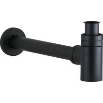 Siphon Abaissé Pour Lavabo Et Bidet En Noir Mat Vicario 890/tc.55 - Noir Mat - Bricoman
