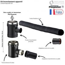 Kit Conduit Poêle À Granulés Concentrique Pgi Vers Conduit Maçonné Poujoulat - Bricoman