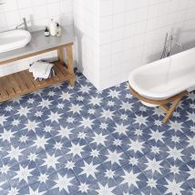 Carrelage Sol Mat Certeca Estrela Hydraulique Effet Carreaux De Ciment Design 04 | 33,5x33,5 (carton Avec 13 Unités = 1,46 M2) - Bricoman