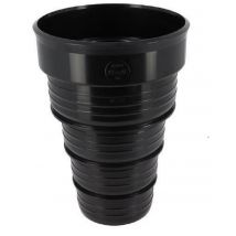 Adaptateur Multi Diamètre Pour Chapeau De Ventilation (160) - Réducteur De Diamètre 160 Vers Un Diamètre 150 Ou 125 Ou 110 Ou 100 - Noir - Bricoman