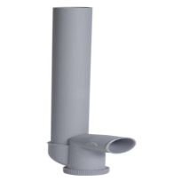 Siphon Simple De Machine A Laver A Sortie Horizontale - Pvc Gris - Ø 40 Mm - 455x94 Mm Nicoll, Ref. 1yh42c - Tecnomat