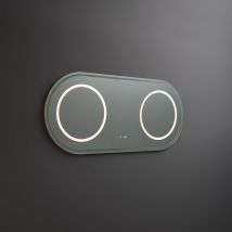 Miroir Ovale 180x80 Pour Salle De Bain Avec Éclairage Led - Bricoman