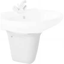 Demi Colonne De Lavabo Céramique Sanindusa Aveiro Blanc - Tecnomat