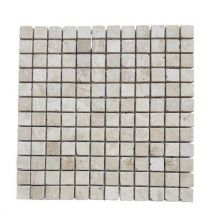 Albedo Pierre - Mosaïque En Travertin Vieilli, Rempli - 2,3x2,3x1cm - Bricoman