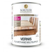 Vernis Polyuréthane Mauler Incolore Satiné 2,5 Litres Intérieur : Protection Bois, Métal, Pvc - Bricoman